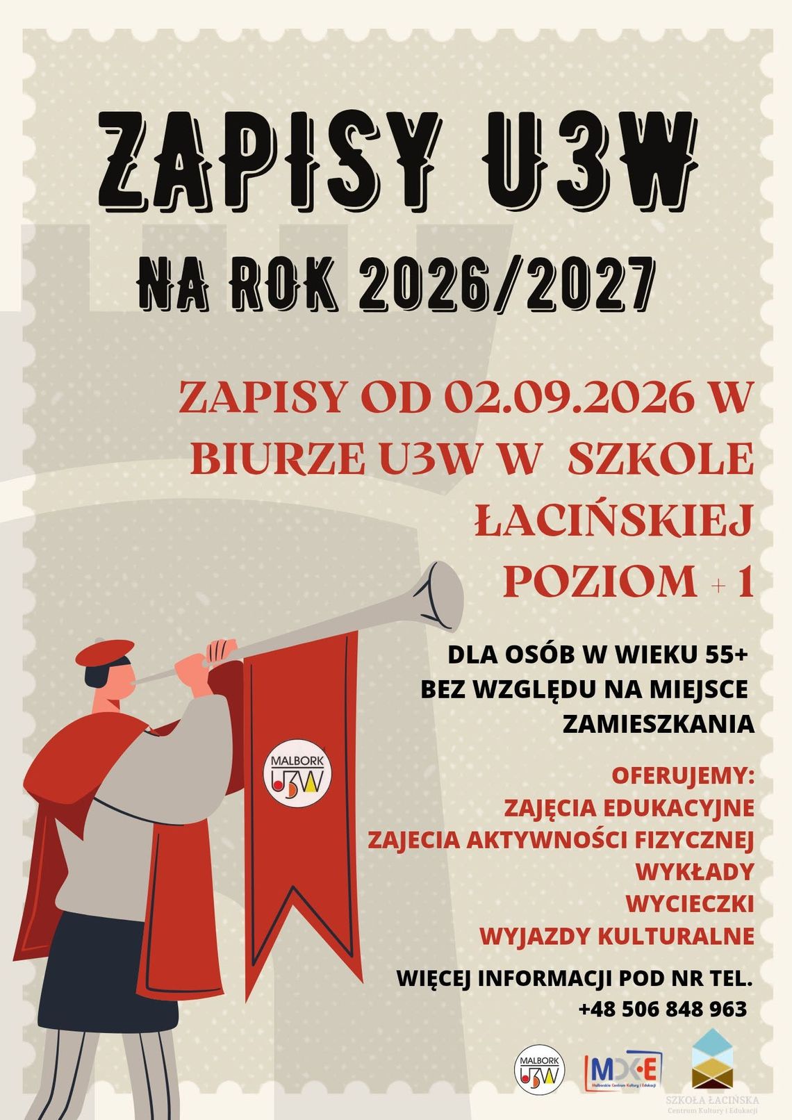 🎧Posłuchaj: Nowy rok, nowe wyzwania. Niebawem ruszają zapisy na Malborski Uniwersytet Trzeciego Wieku! 🎧Posłuchaj: Nowy rok, nowe wyzwania. Niebawem ruszają zapisy na Malborski Uniwersytet Trzeciego Wieku!