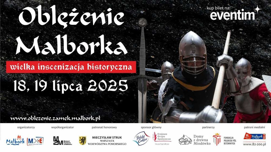 🎧Posłuchaj: Oblężenie Malborka 2025 coraz bliżej. Trwa sprzedaż biletów na inscenizację.