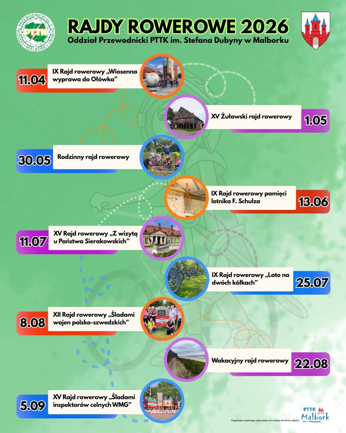 🎧Posłuchaj:  Oddział Przewodnicki PTTK im. Stefana Dubyny w Malborku zaprasza na rowerowy sezon 2026.