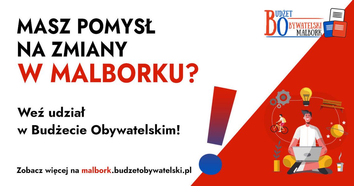🎧Posłuchaj: Ruszył nabór wniosków do Budżetu Obywatelskiego 2027 w Malborku.