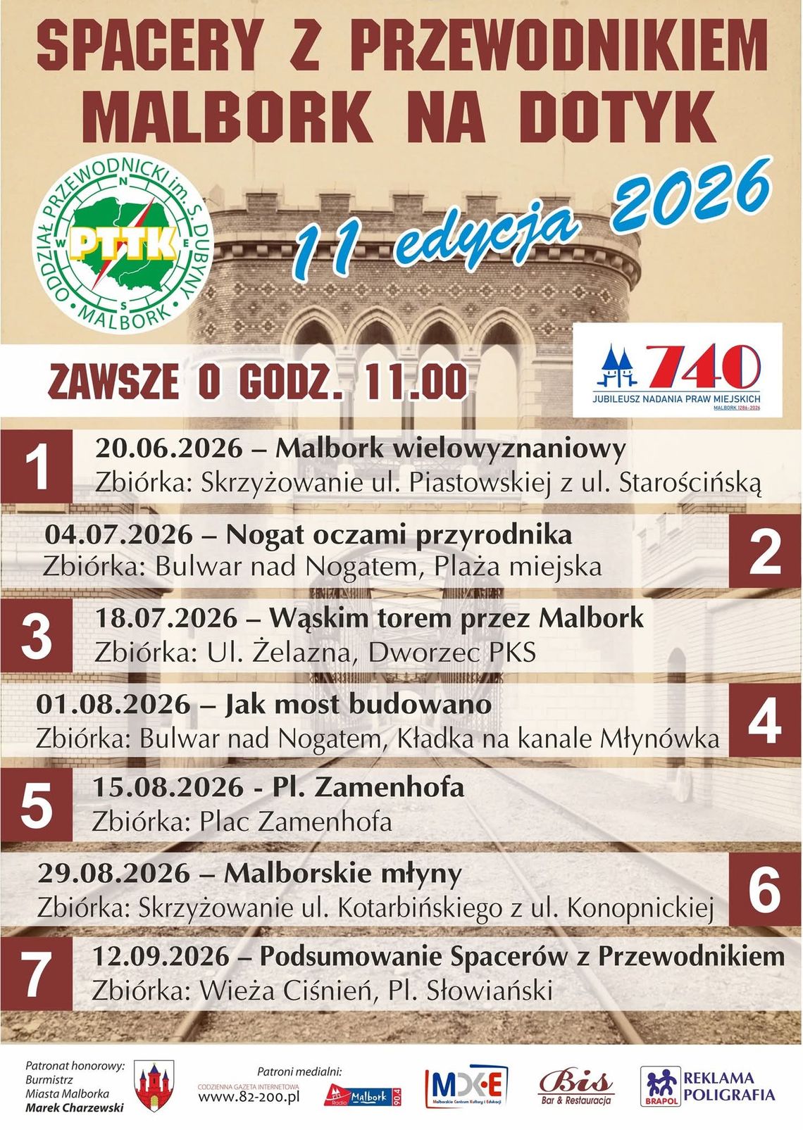 🎧Posłuchaj: „Spacery z Przewodnikiem – Malbork na dotyk” wracają. Przed nami 11. edycja popularnego cyklu. 🎧Posłuchaj: „Spacery z Przewodnikiem – Malbork na dotyk” wracają. Przed nami 11. edycja popularnego cyklu.