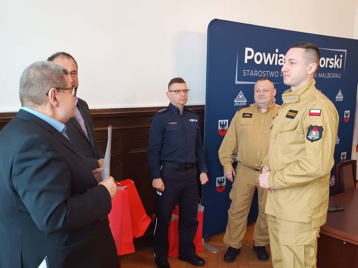 🎧Posłuchaj: Starosta malborski podziękował służbom za pracę w zimowych warunkach.