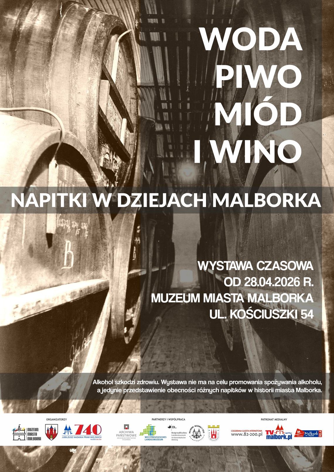🎧Posłuchaj: „Woda, piwo, miód i wino. Napitki w dziejach Malborka”- urodzinowa wystawa w miejskim muzeum.