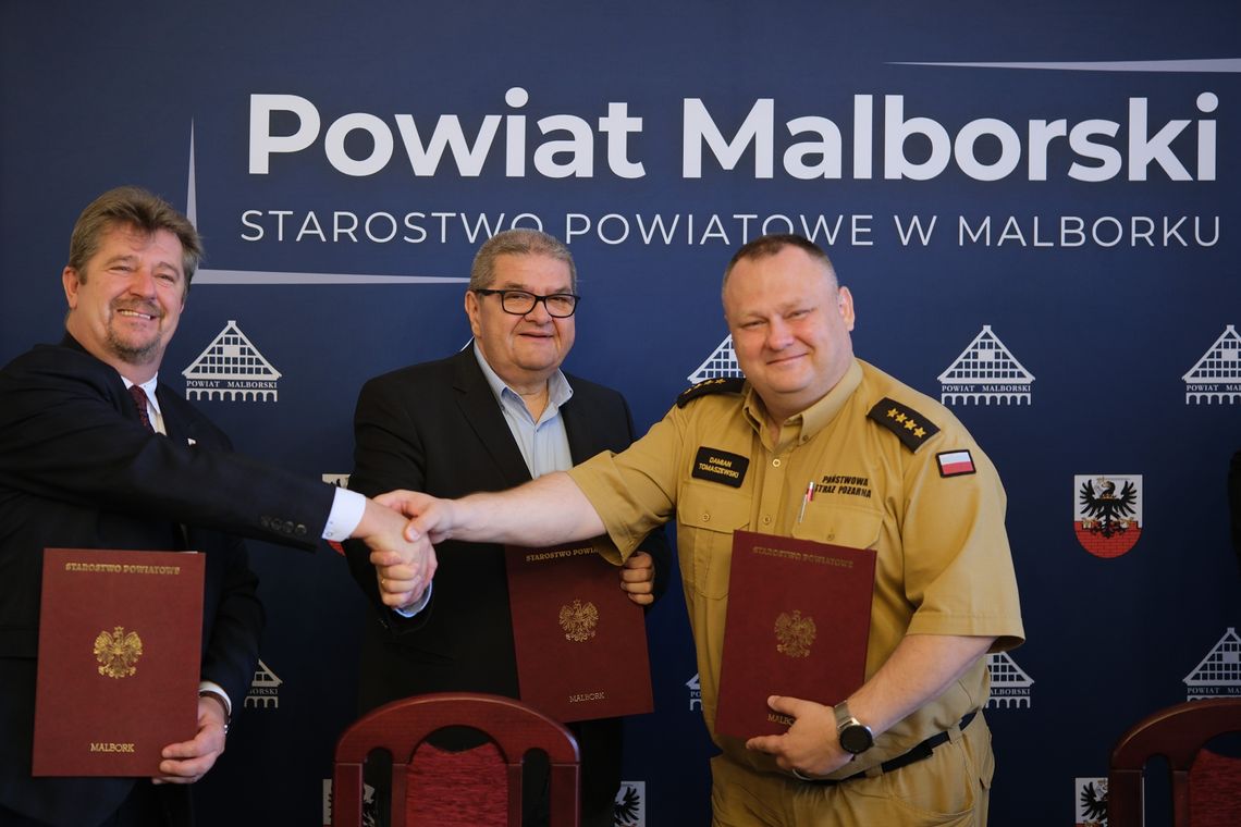 🎧Posłuchaj: Współpraca dla bezpieczeństwa Malborka i powiatu.