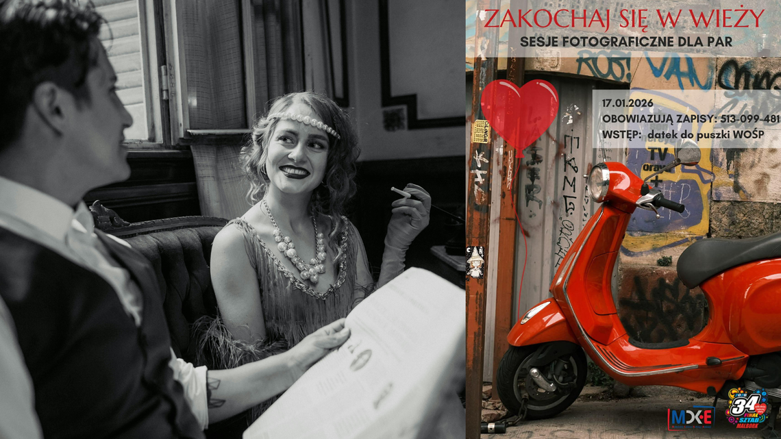 🎧Posłuchaj: „Zakochaj się w Wieży” dla WOŚP. Wyjątkowa sesja zdjęciowo-filmowa w Wieży Ciśnień.
