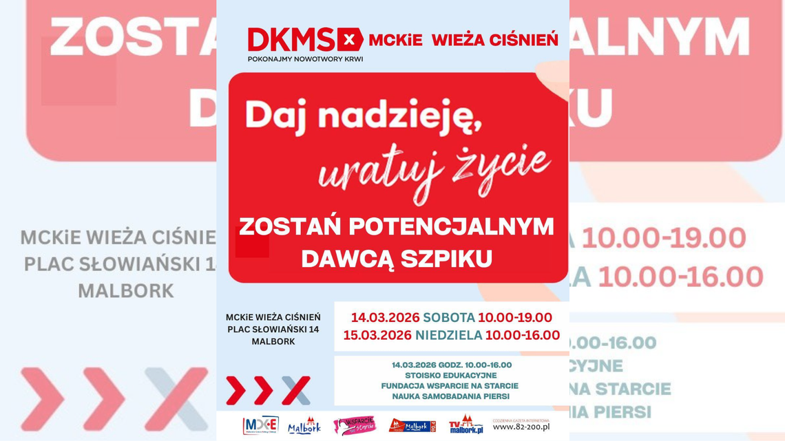 🎧Posłuchaj: Zostań potencjalnym dawcą szpiku. W Wieży Ciśnień wyjątkowa akcja rejestracyjna.