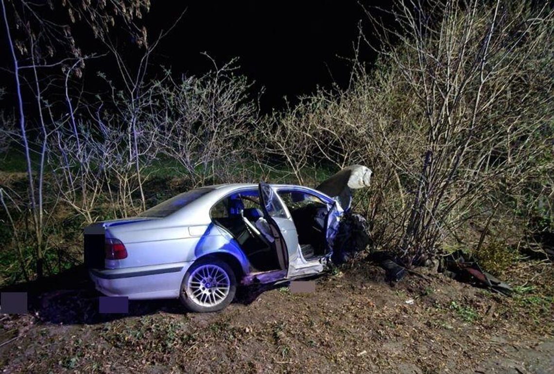 Powiat sztumski. Pijany z zakazem prowadzenia pojazdów spowodował wypadek.