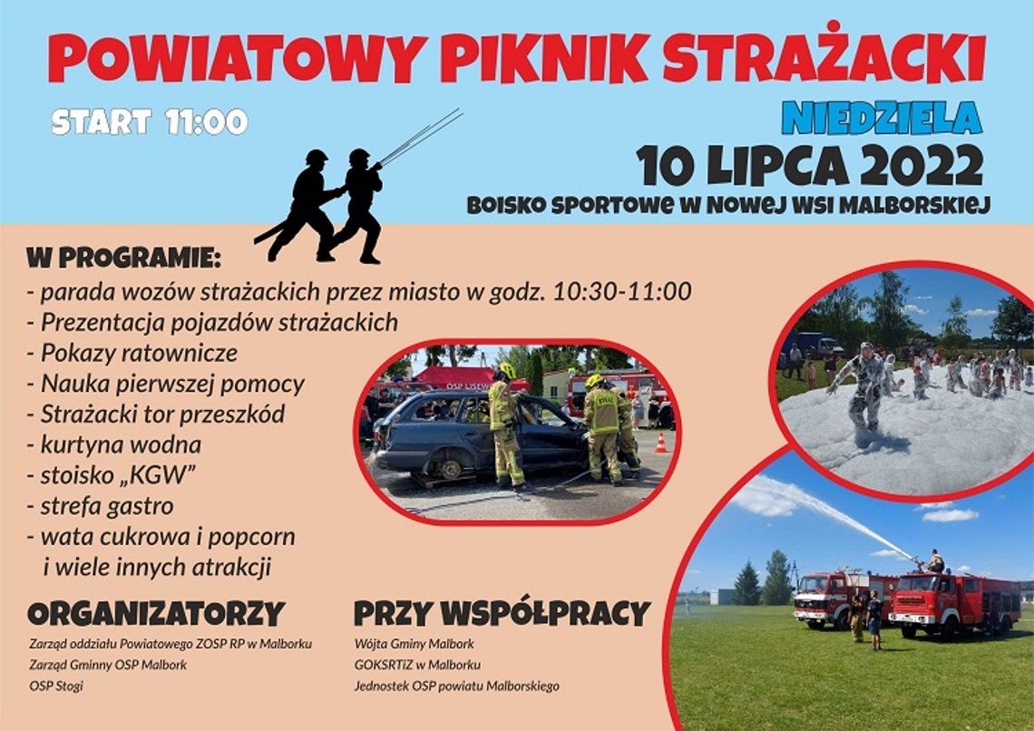 Powiatowy Piknik Strażacki w Nowej Wsi Malborskiej