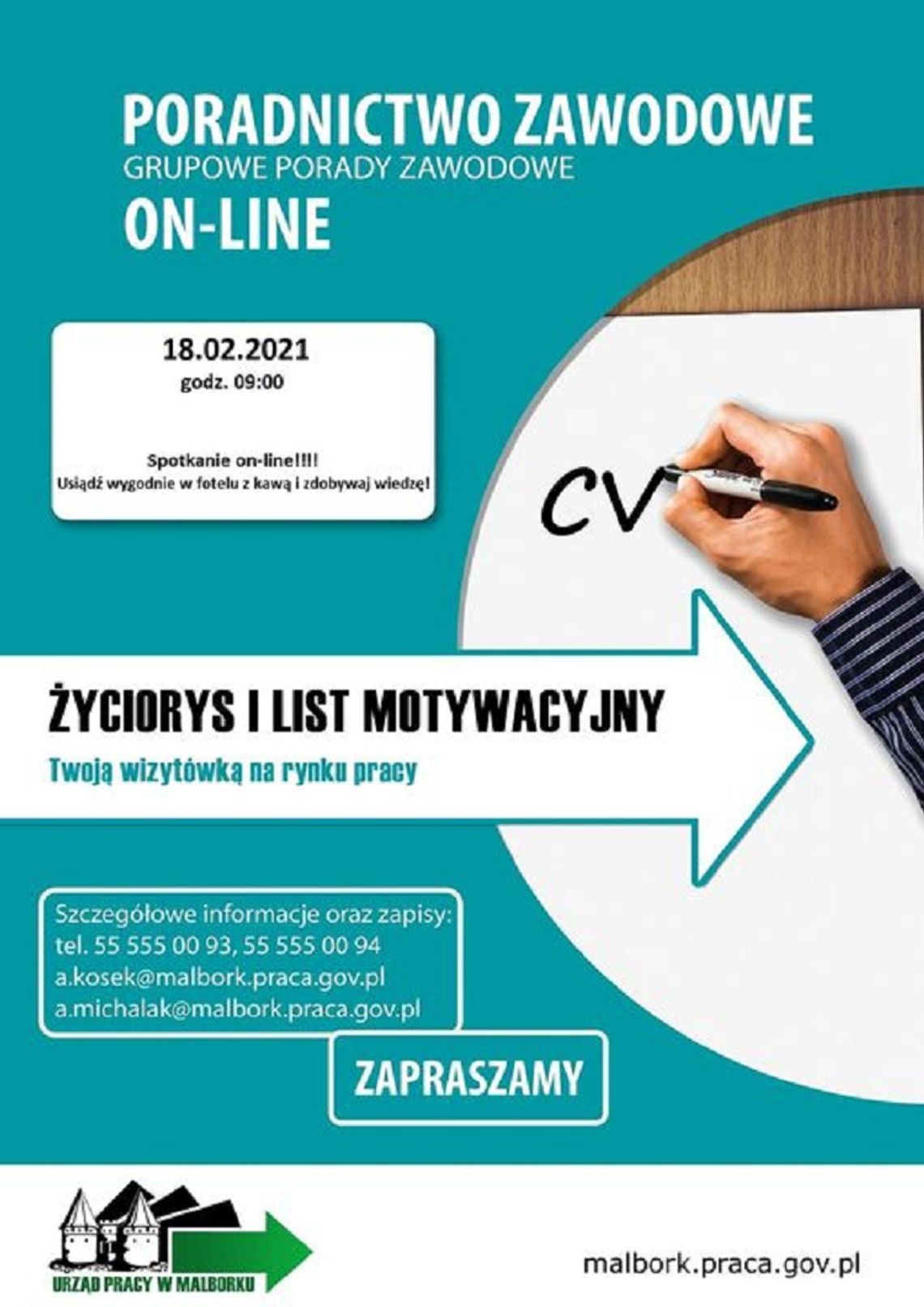 Powiatowy Urząd Pracy w Malborku zaprasza na bezpłatne webinarium.