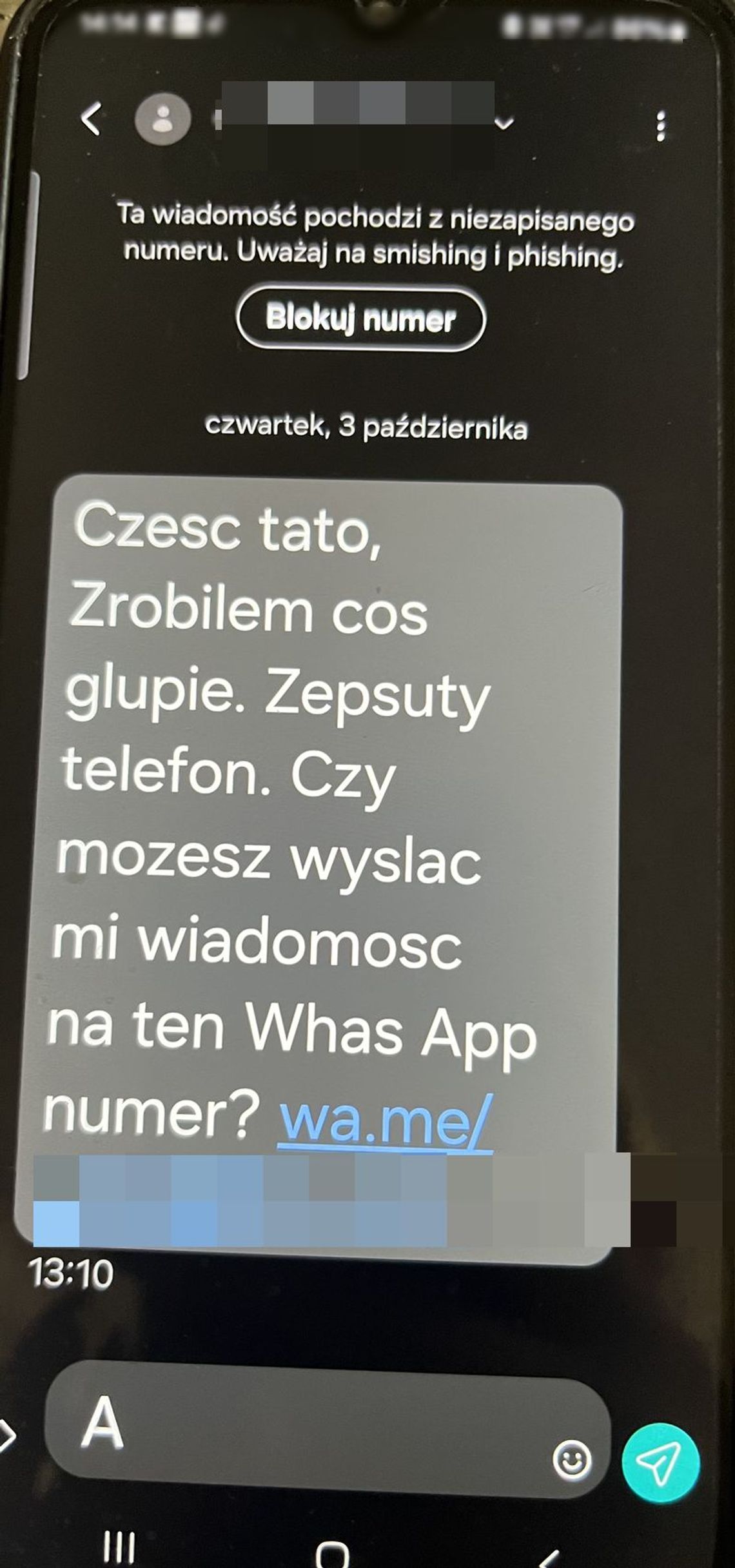 Próba oszustwa - malborscy policjanci apelują o ostrożność.