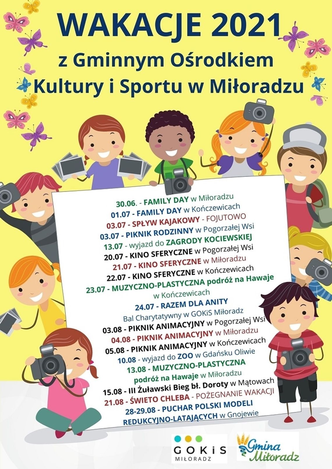 Program letnich imprez w gminie Miłoradz
