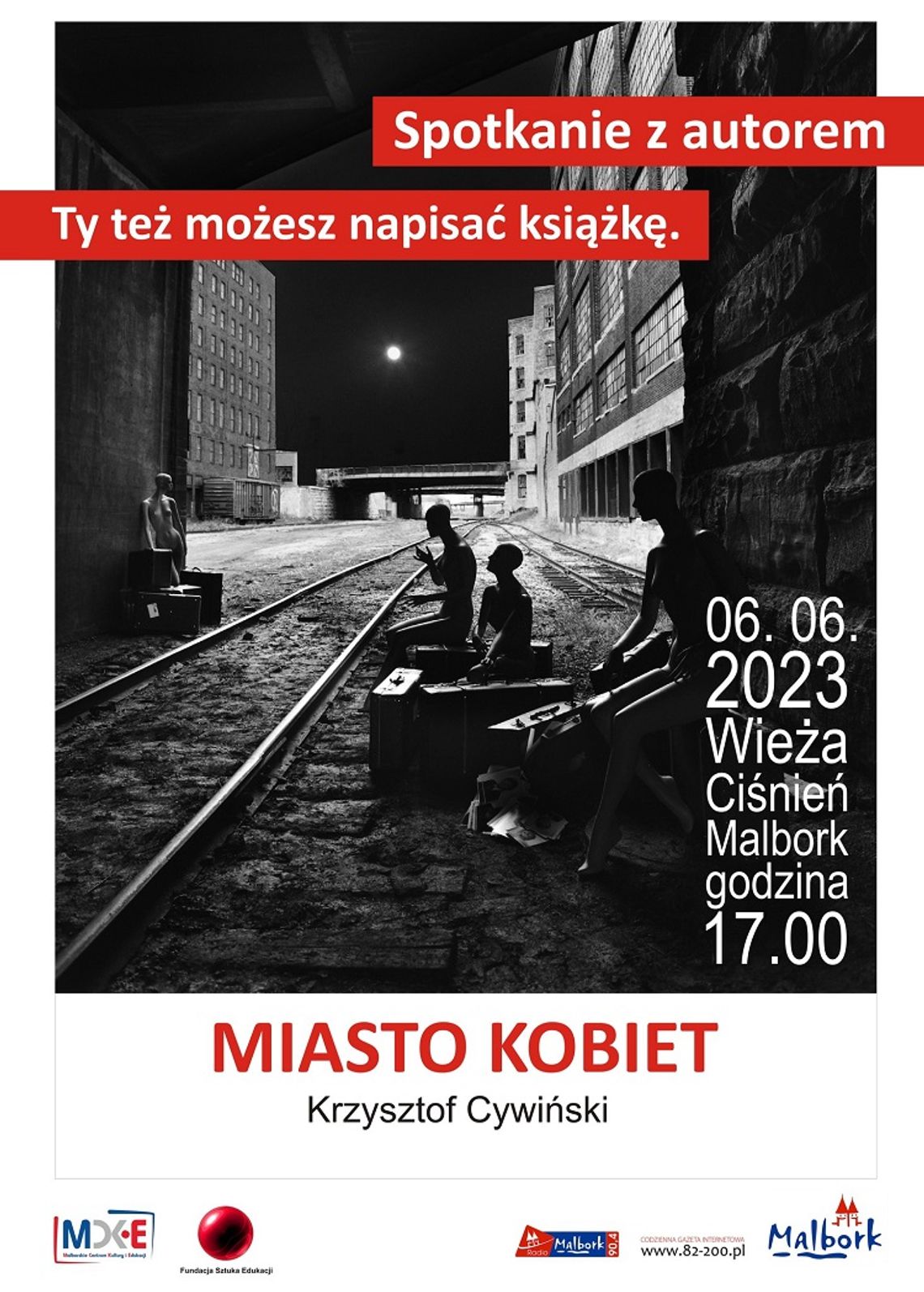 Promocja książki "Miasto Kobiet" w malborskiej Wieży Ciśnień.