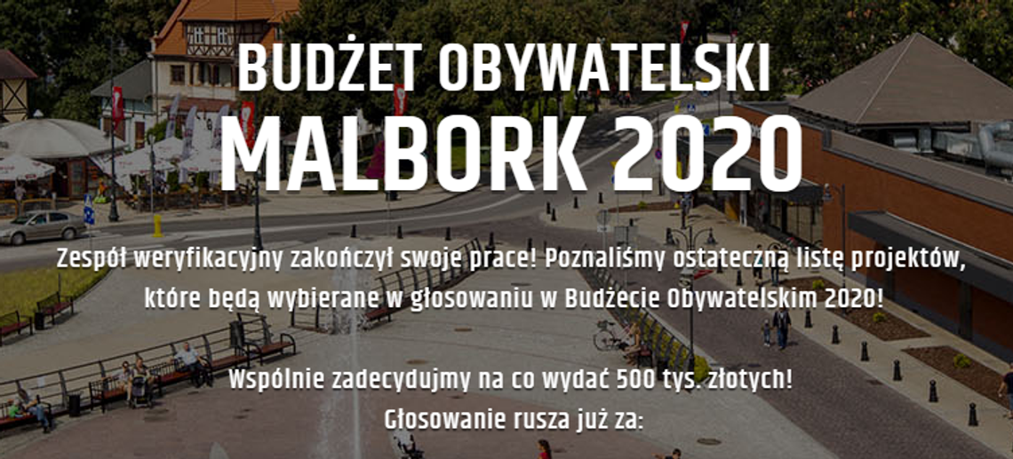 Przed nami spotkania informacyjne w sprawie Malborskiego Budżetu Obywatelskiego 2020