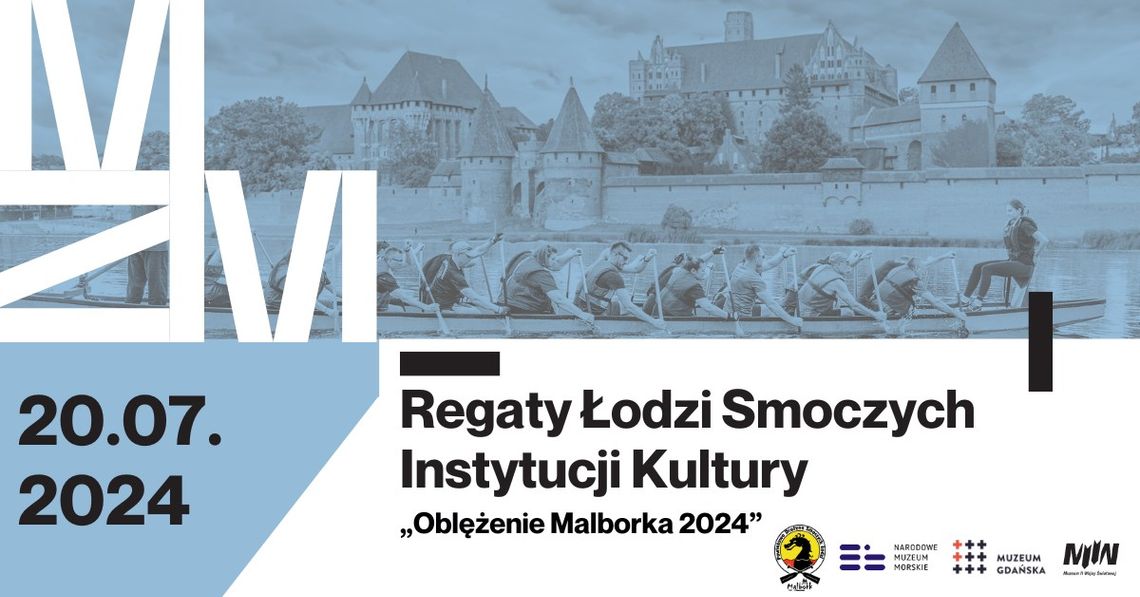 Regaty Łodzi Smoczych Instytucji Kultury podczas Oblężenia Malborka 2024