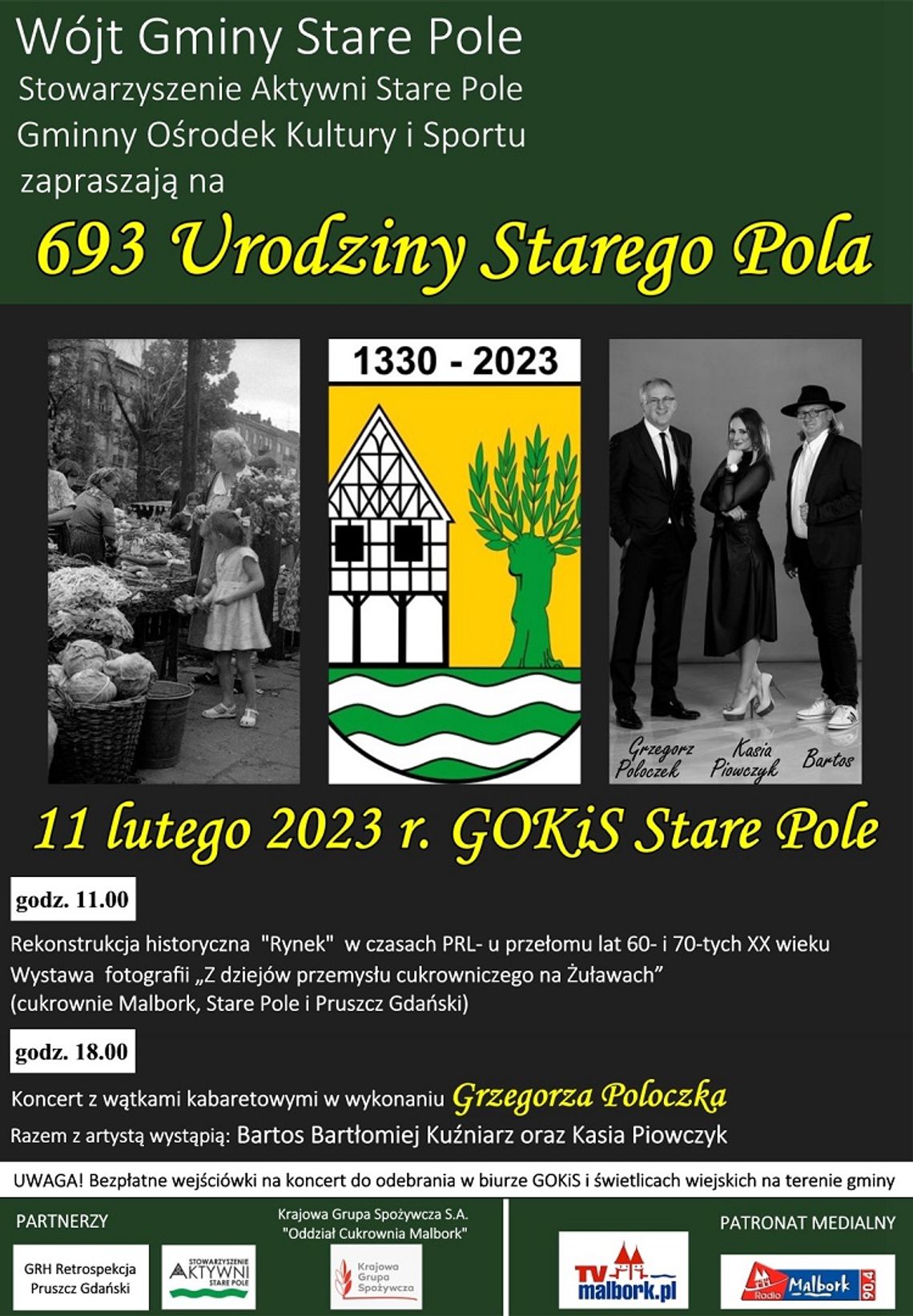 Rekonstrukcja historyczna oraz koncert z okazji 693 Urodzin Starego Pola