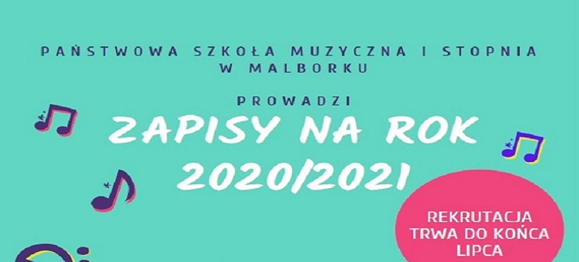 Rekrutacja do Państwowej Szkoły Muzycznej w Malborku przedłużona