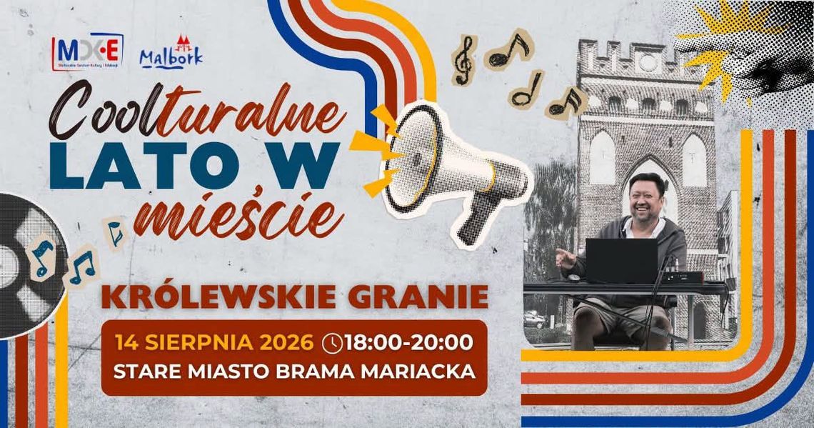Rockowy piątek pod Bramą Mariacką! Radio Malbork zaprasza na plenerowe „Królewskie Granie” na żywo. Rockowy piątek pod Bramą Mariacką! Radio Malbork zaprasza na plenerowe „Królewskie Granie” na żywo.
