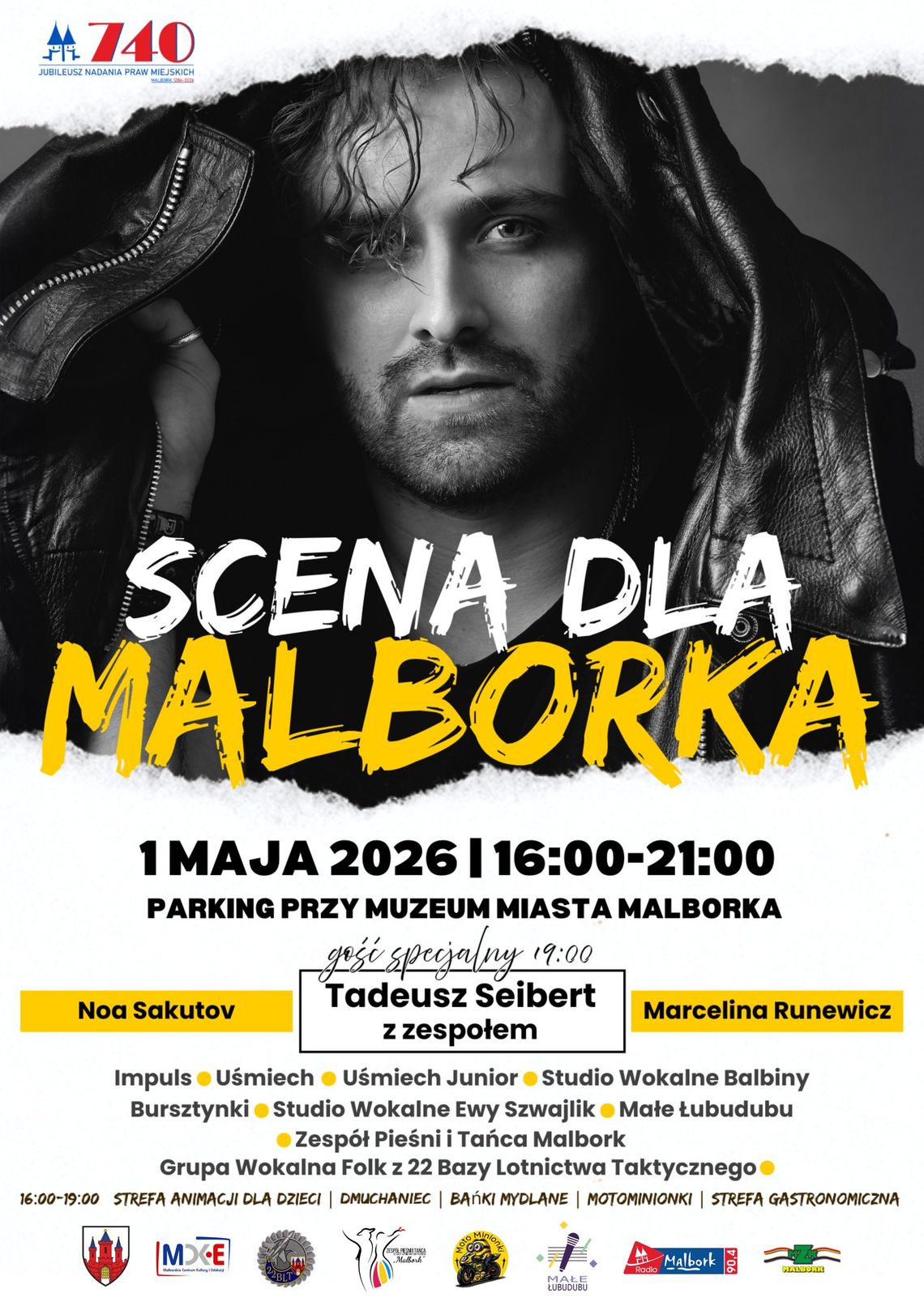 Scena dla Malborka. Tadeusz Seibert muzyczną gwiazdą 740. urodzin miasta.