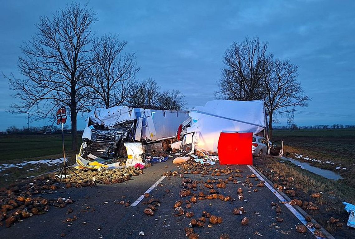 Śmiertelny wypadek na drodze krajowej nr 22.