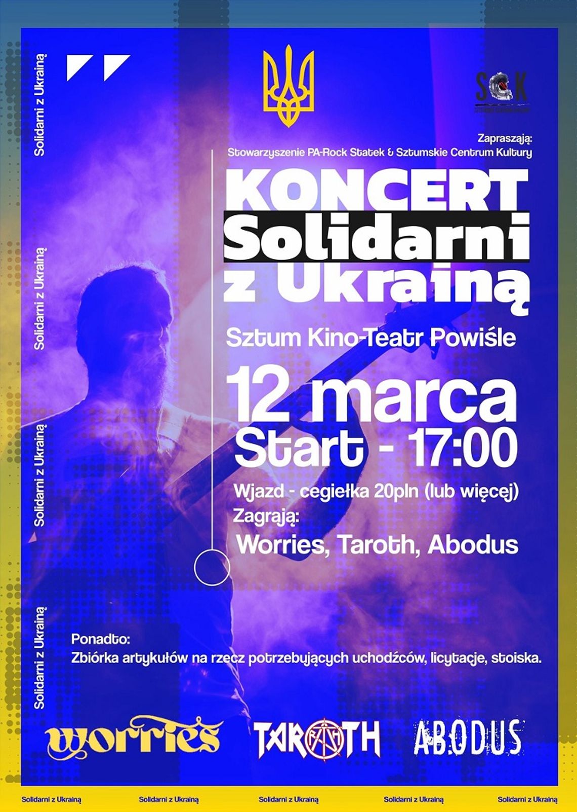 Solidarni z Ukrainą koncert w Sztumie.