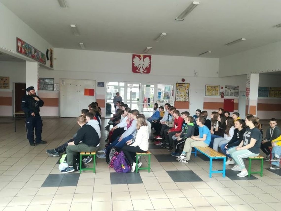 Spotkanie dzielnicowych w szkołach powiatu sztumskiego