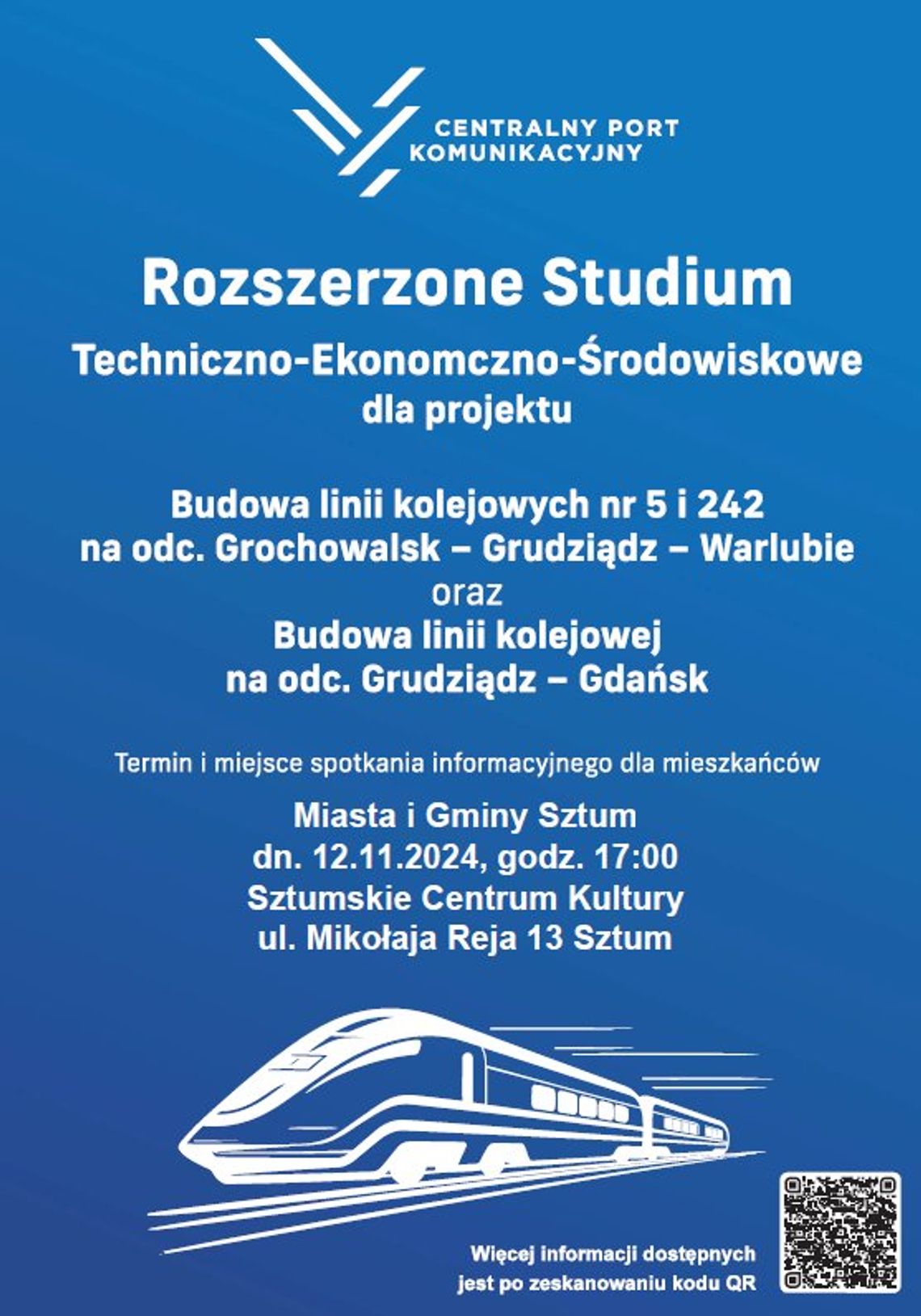 Spotkanie informacyjne dla mieszkańców Sztumu w sprawie CPK.