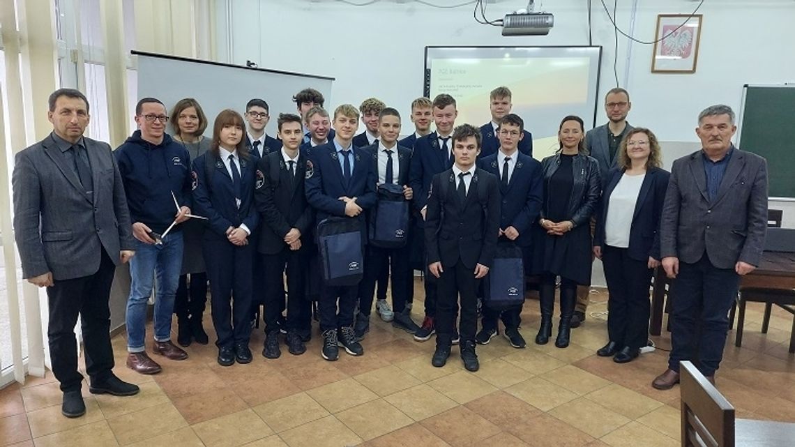 Spotkanie uczniów ZST w Malborku z przedstawicielami PGE Baltica 