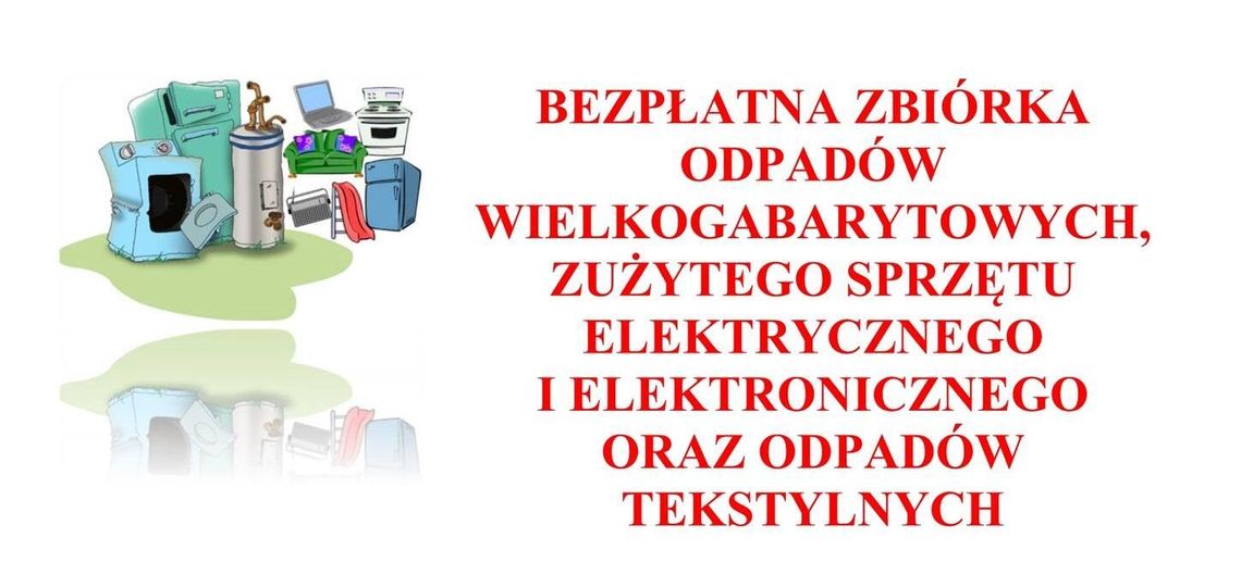 Stare Pole. Bezpłatna zbiórka odpadów wielkogabarytowych, zużytego sprzętu elektronicznego i elektrycznego.