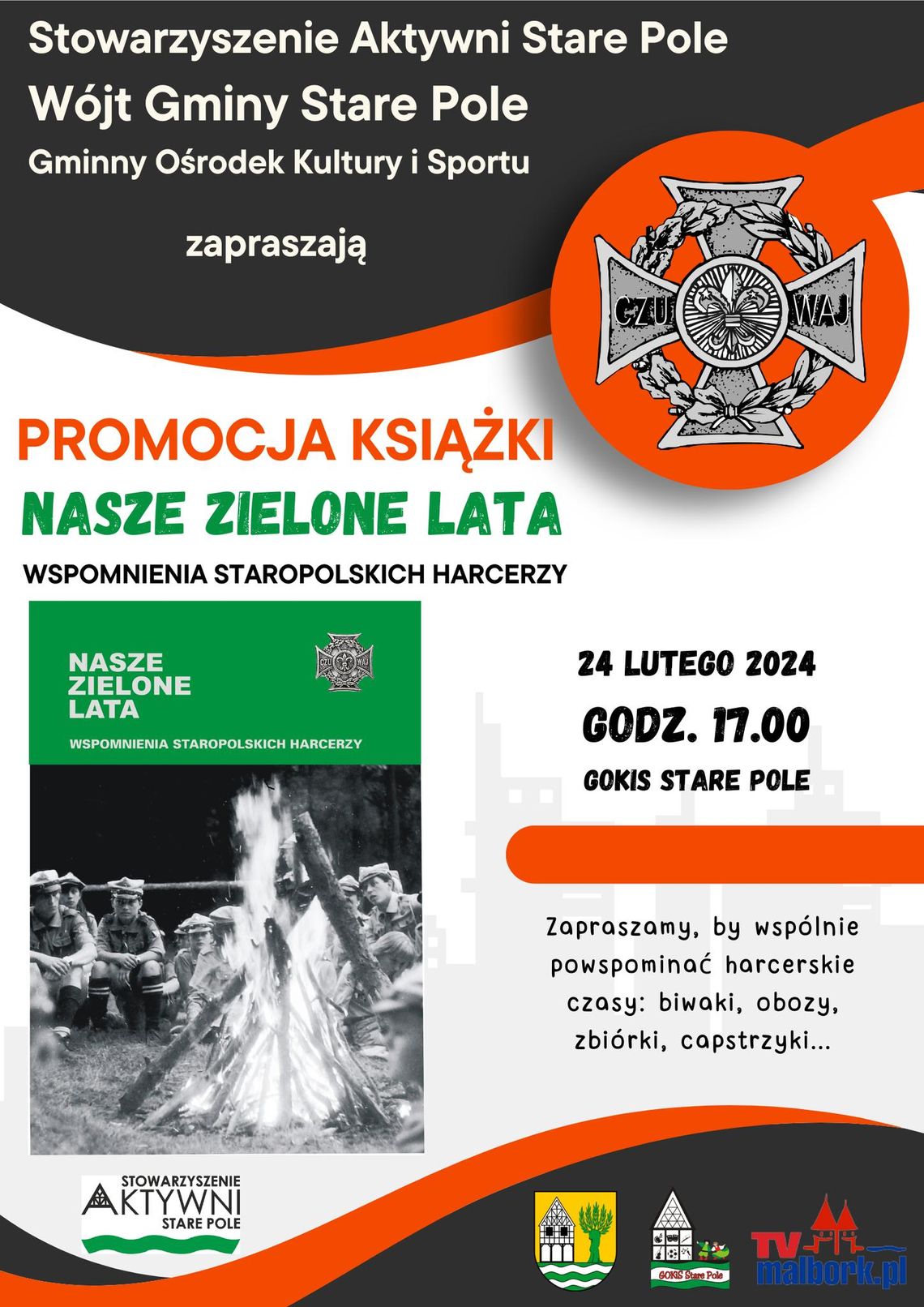 Stare Pole. Promocja książki "Nasze Zielone Lata - wspomnienia staropolskich harcerzy".