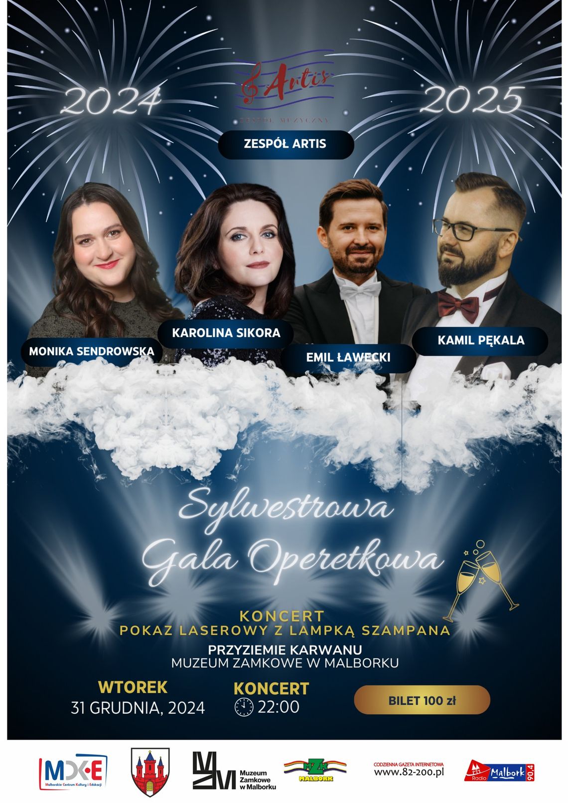 Sylwestrowa Gala Operetkowa w Malborku.