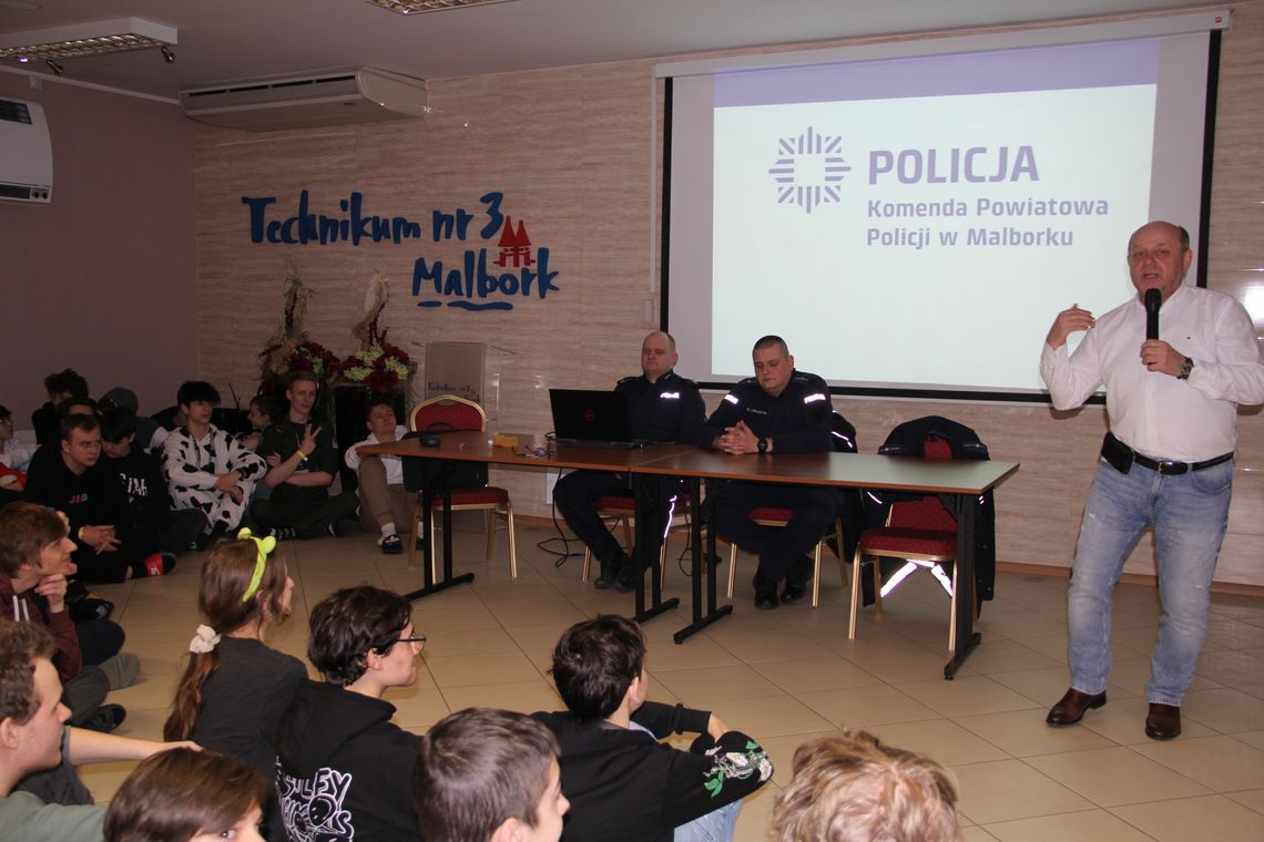 Szkolna nocka w malborskim Technikum nr 3