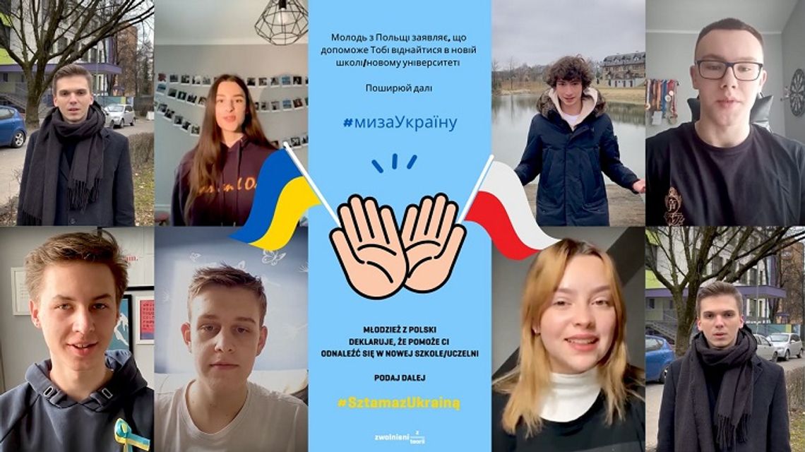 Sztama z Ukrainą — polska młodzież wspiera uczniów z Ukrainy. 