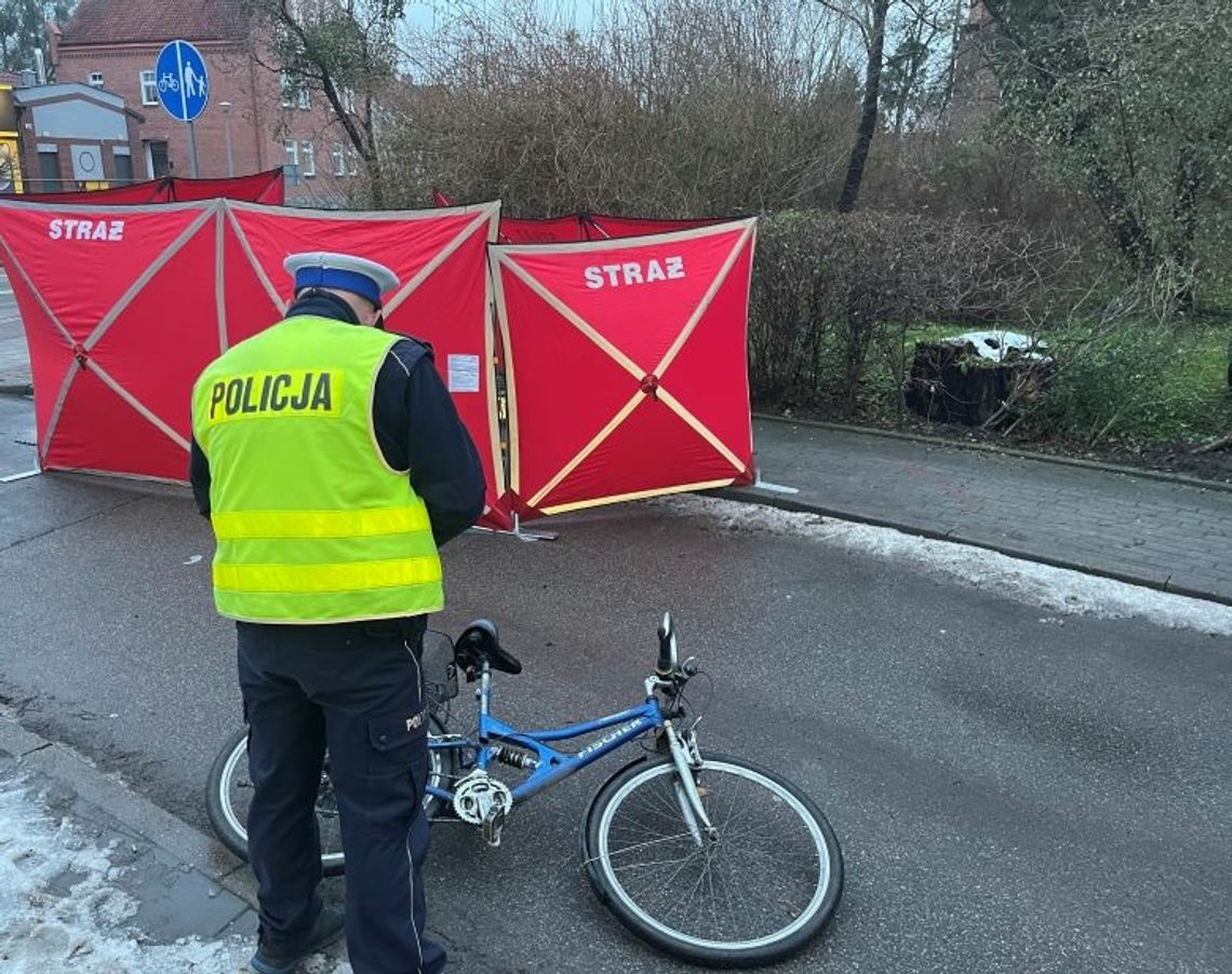 Sztum. Śmiertelne potrącenie rowerzysty - policjanci wyjaśniają okoliczności tragicznego wypadku