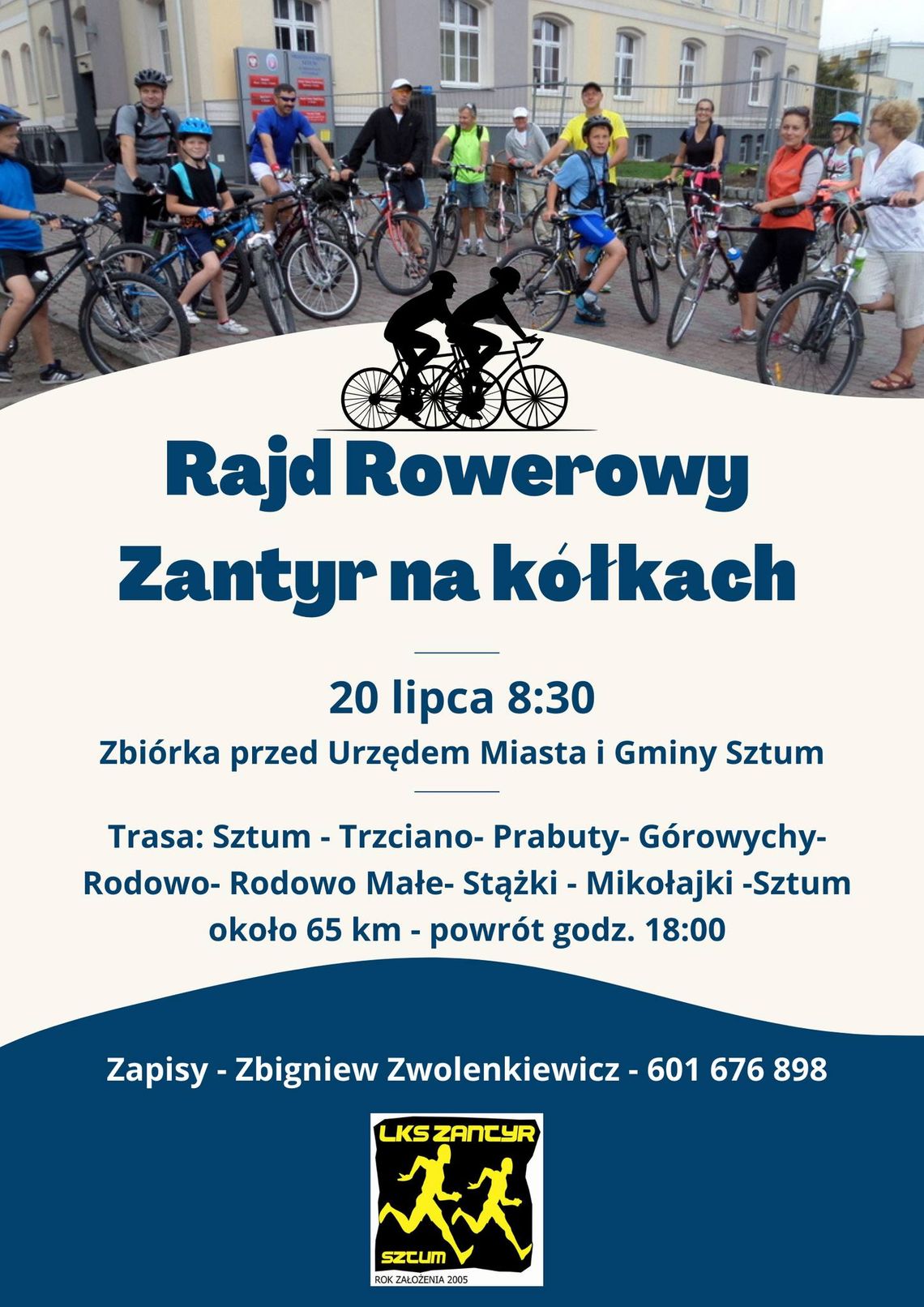 Sztum. "Zantyr na Kółkach" - rajd rowerowy wyruszy w sobotę.