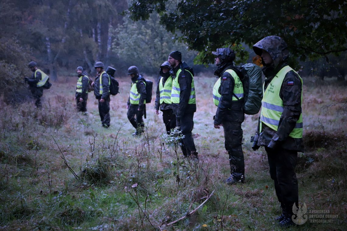 "Szukając rozbitka" - szkolenie w 7 Pomorskiej Brygadzie Obrony Terytorialnej.