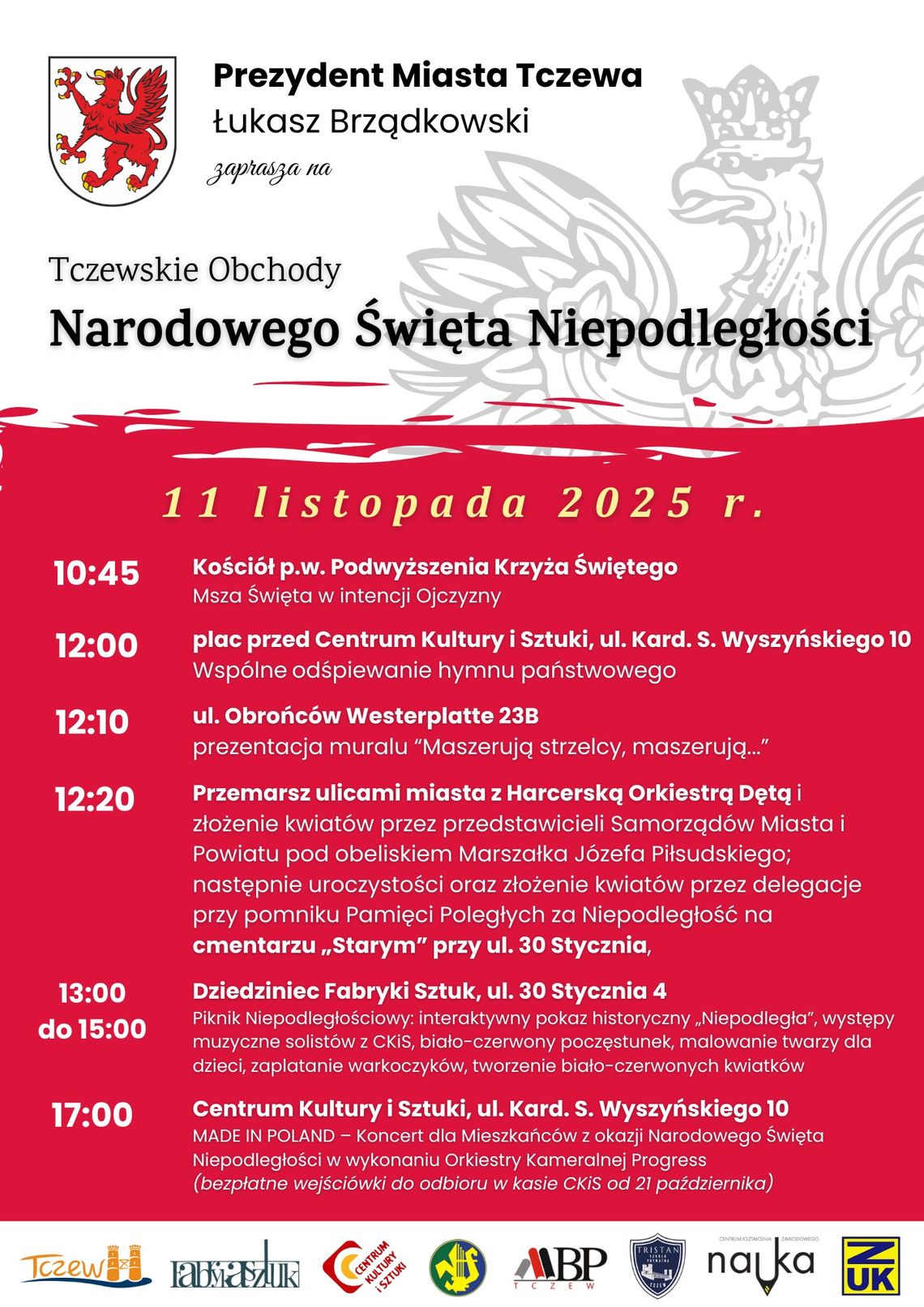 Tczew. Obchody Narodowego Święta Niepodległości. Tczew. Obchody Narodowego Święta Niepodległości.