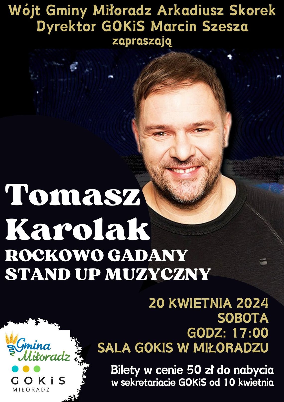 Tomasz Karolak wystąpi w Miłoradzu.