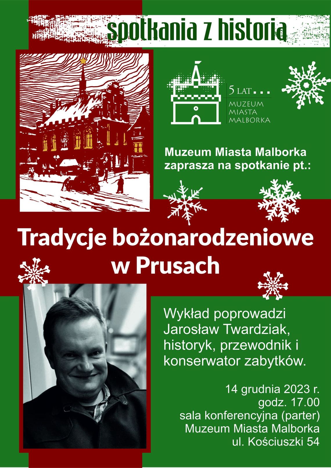 "Tradycje bożonarodzeniowe w Prusach" - wykład w Muzeum Miasta Malborka.