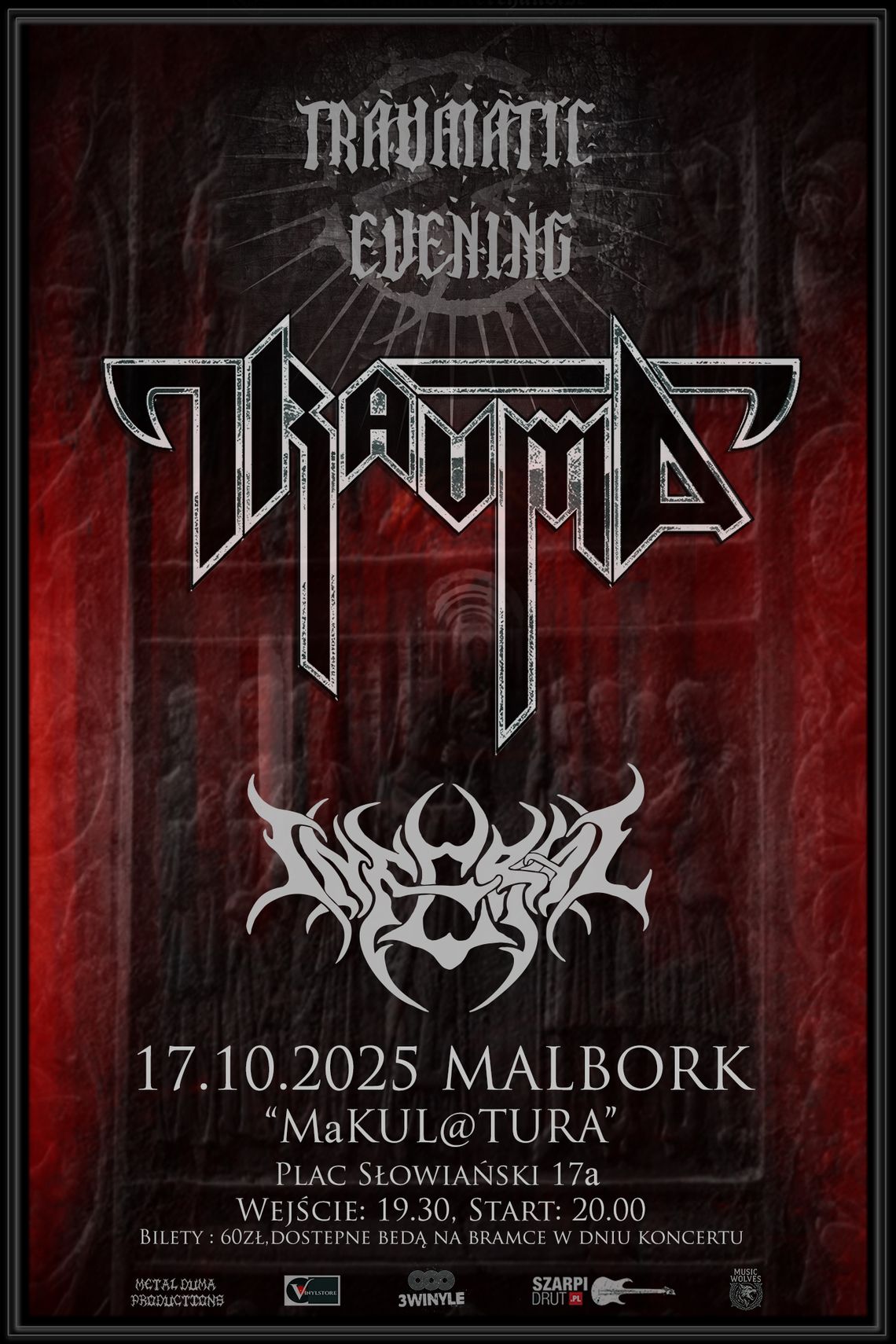 "TRAUMAtic EVENING" w malborskiej Makulaturze.