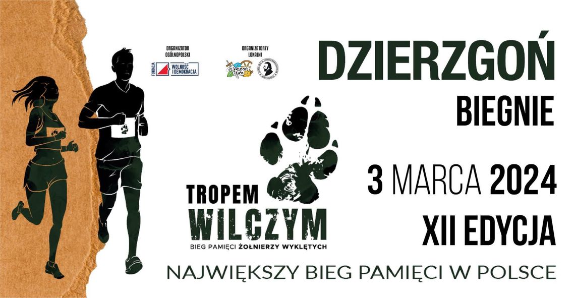 Tropem Wilczym - III Bieg w Dzierzgoniu, Pamięci Żołnierzy Wyklętych.