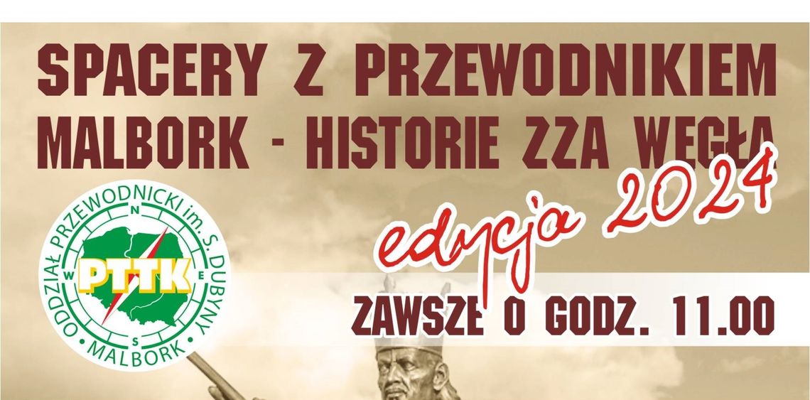 "Twierdza Malbork"- tematem drugiego Spaceru z Przewodnikiem.