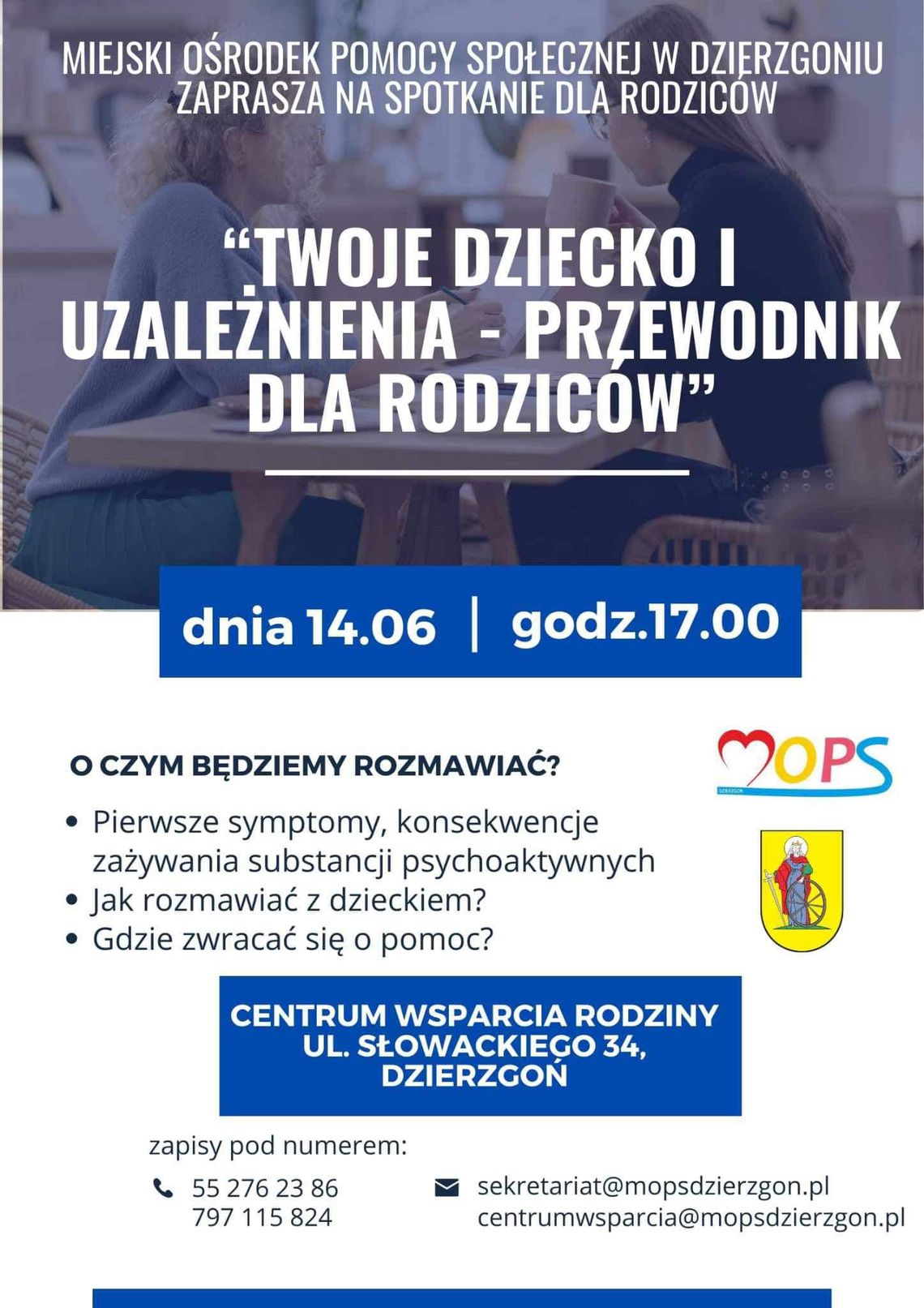 "Twoje dziecko i uzależnienia - przewodnik dla rodziców". Spotkanie w Dzierzgoniu.