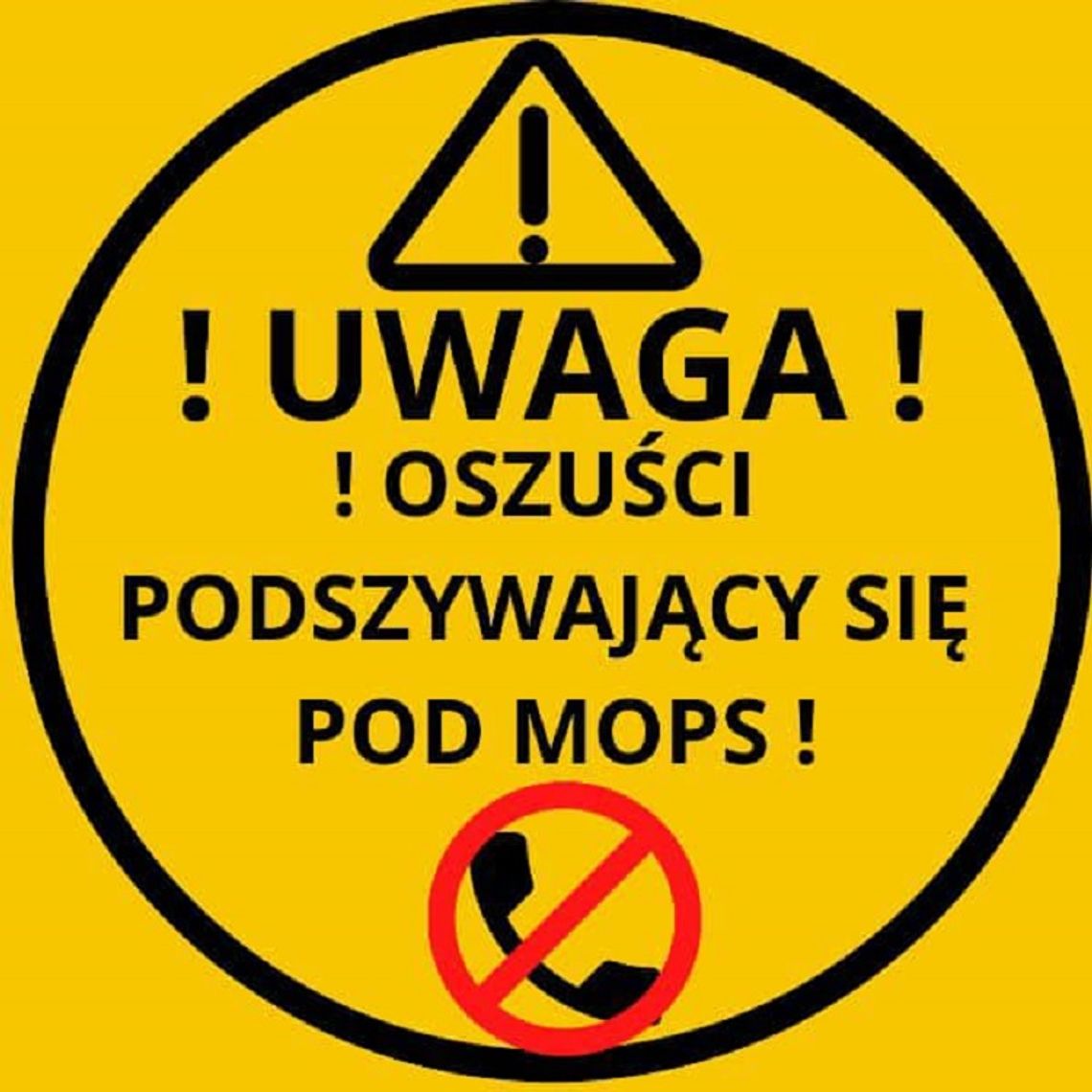 Uwaga na oszustów podszywających się pod MOPS w Dzierzgoniu.
