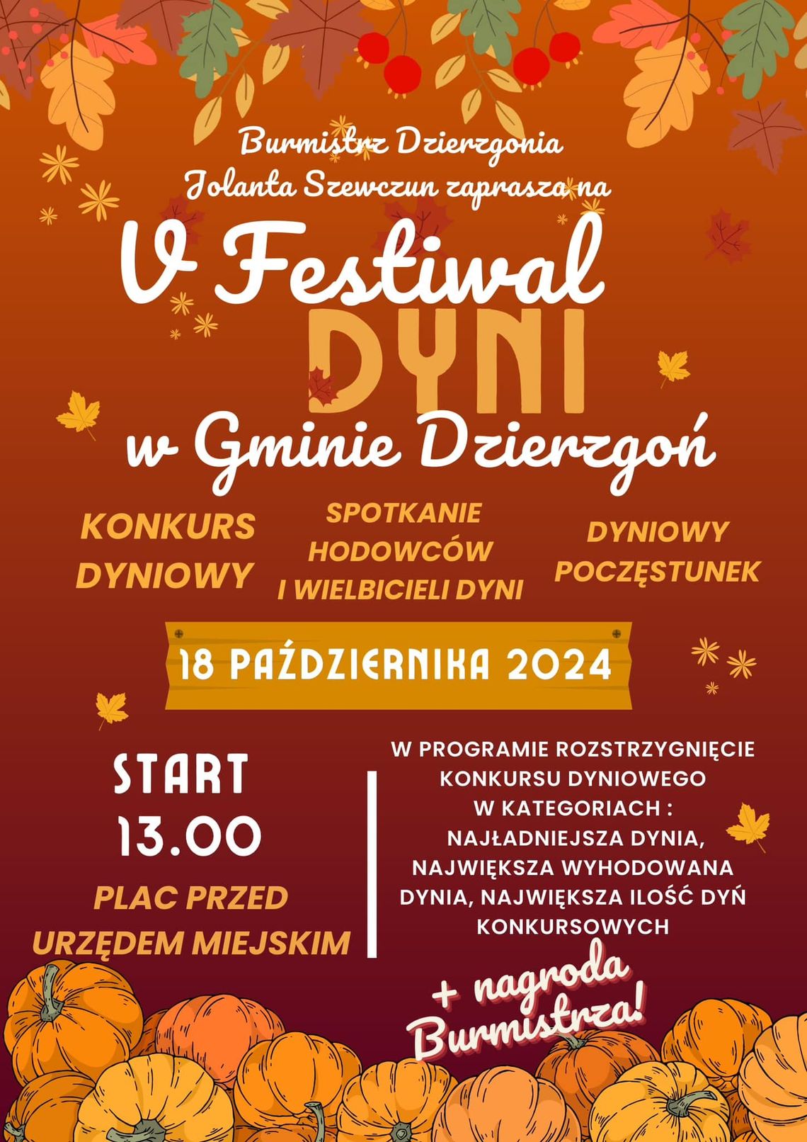 V Festiwal Dyni w Gminie Dzierzgoń.