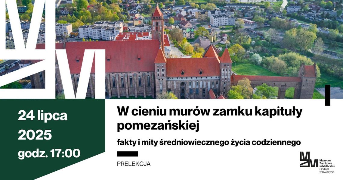 „W cieniu murów zamku kapituły pomezańskiej - fakty i mity średniowiecznego życia codziennego.” - prelekcja na zamku w Kwidzynie.