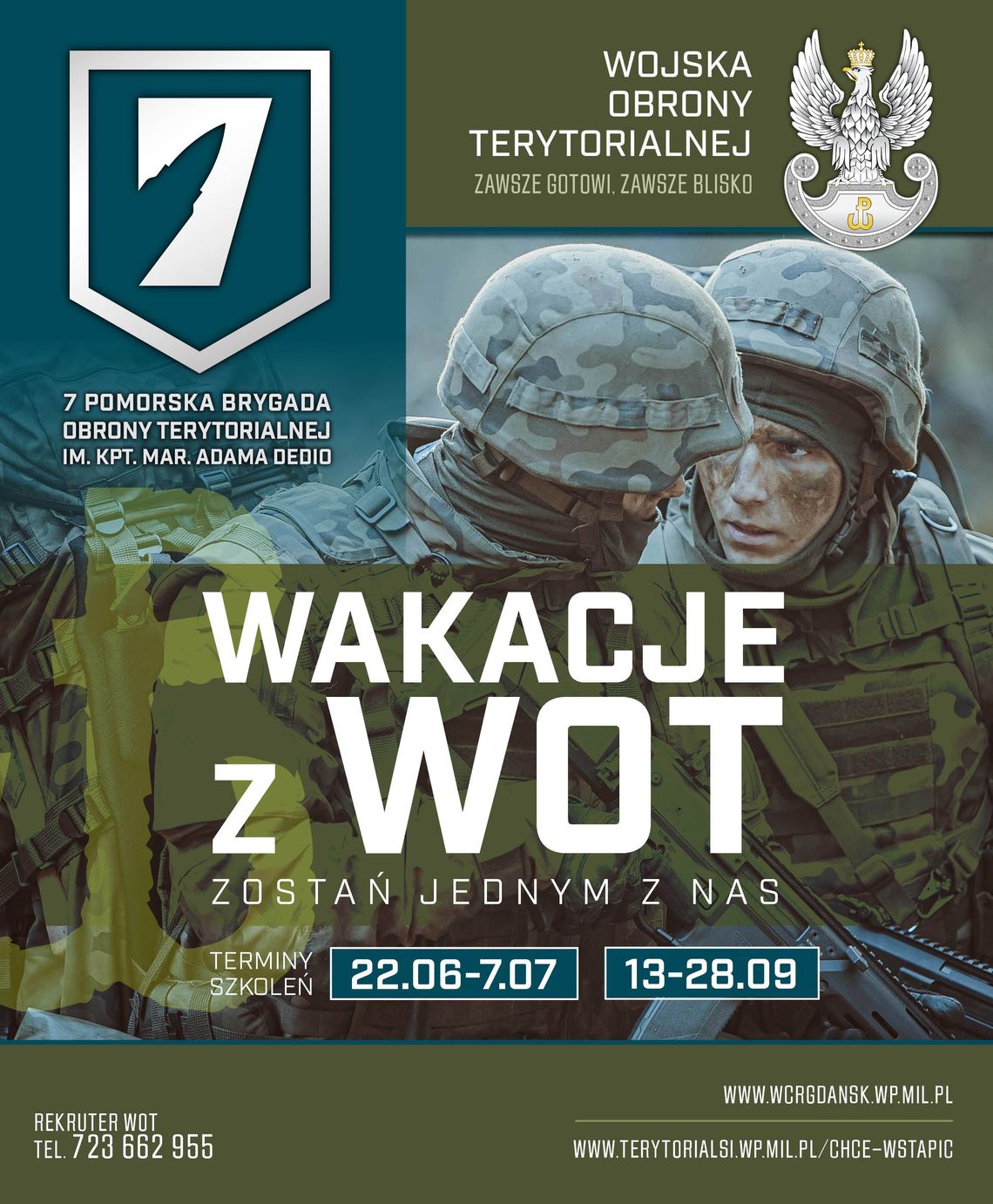 „Wakacje WOT” od 22 czerwca na Pomorzu.