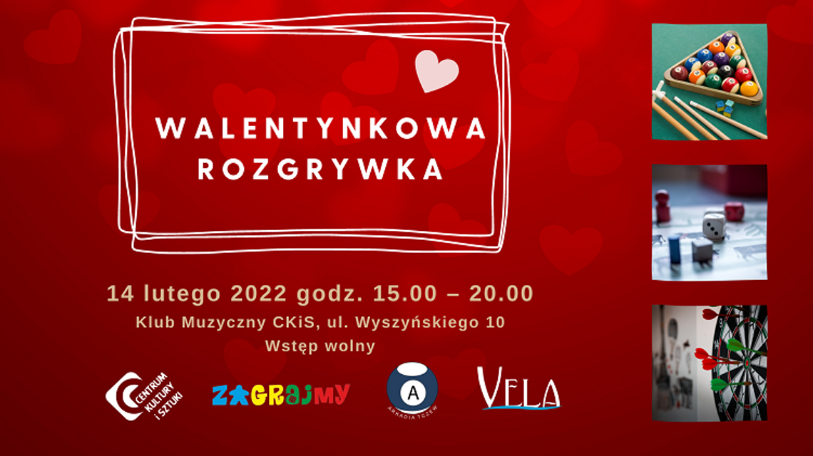 "WALENTYNKOWA ROZGRYWKA" – spotkanie dla miłośników gier planszowych i nie tylko w Tczewie.