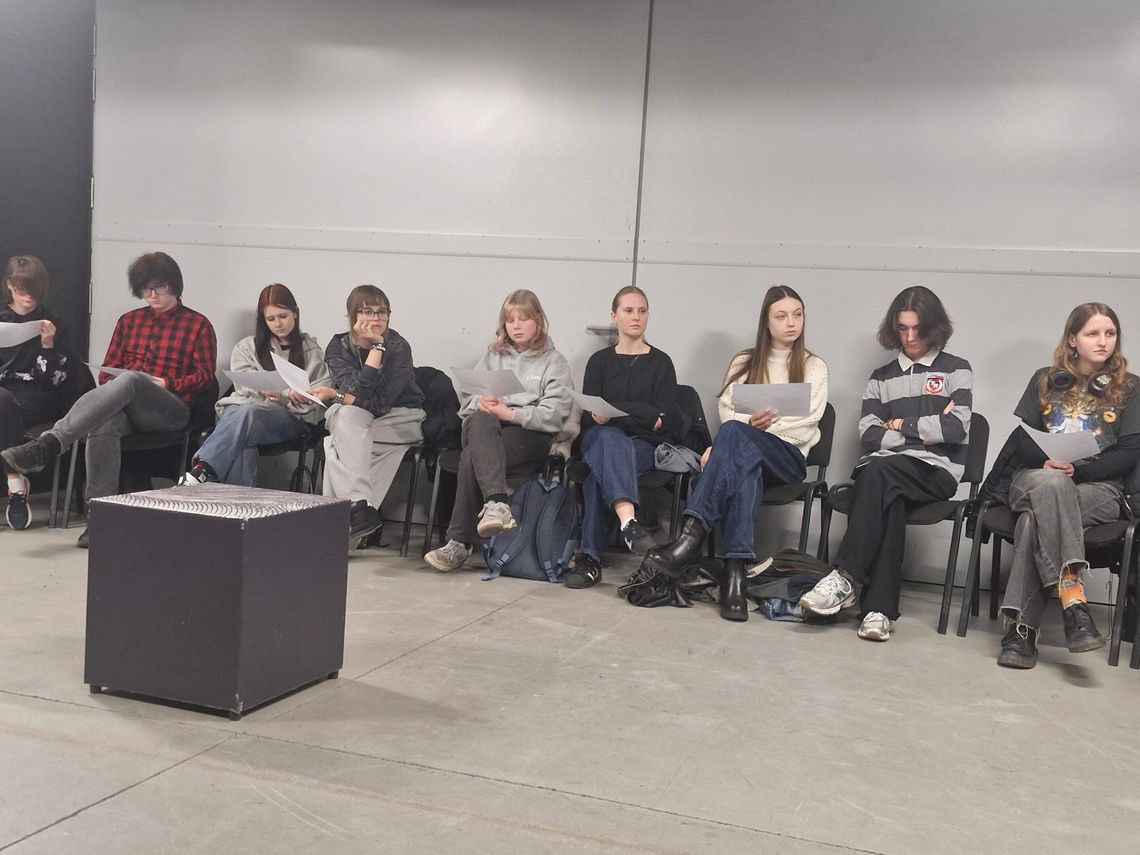 Warsztaty teatralne malborskich uczniów w Gdańskim Teatrze Szekspirowskim