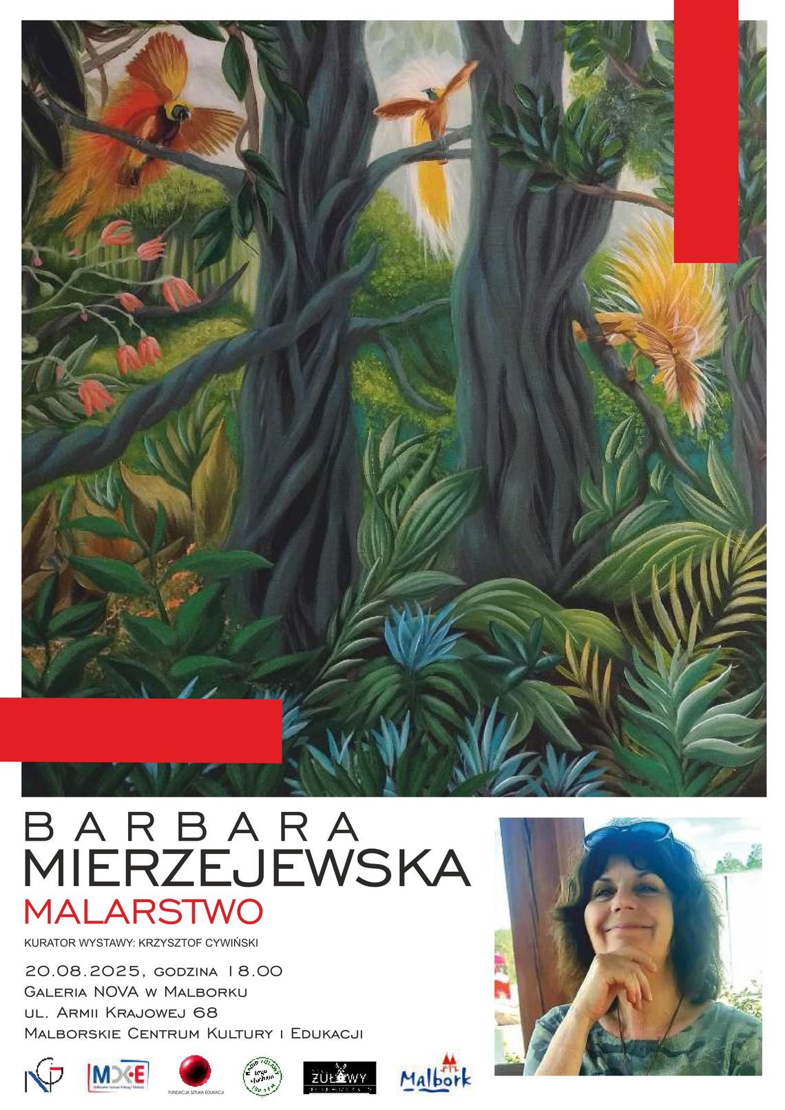 Wernisaż wystawy malarstwa Barbary Mierzejewskiej w malborskiej Galerii Nova.