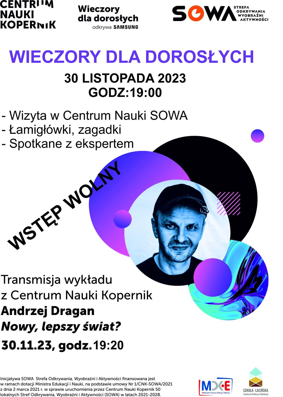 Wieczór dla dorosłych w Szkole Łacińskiej.